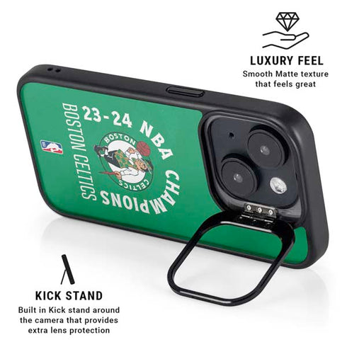 2024 NBA Champions Boston Celtics iPhone 14 Kickstand Case